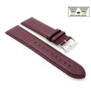 Easy-Klick Uhrenarmband Jungkalb Modell Chur XL bordeaux-rot 16 mm