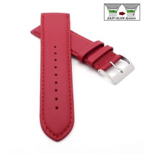 Easy-Klick Uhrenarmband Jungkalb Modell Chur XL rot 12 mm