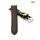 Fluco Limited-Edition echt Krokodil Uhrenarmband Modell Burma dunkel-grün 18 mm
