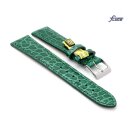 Fluco Limited-Edition echt Krokodil Uhrenarmband Modell Burma hell-grün 19 mm