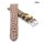 Fluco Limited-Edition echt Krokodil Uhrenarmband Modell Burma beige-mocca 20 mm