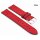 Fluco Easy-Klick Veloursleder Uhrenarmband Modell Oslo-NL rot 18 mm Handarbeit