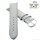 Fluco Easy-Klick Veloursleder Uhrenarmband Modell Oslo-NL hell-grau 22 mm Handarbeit