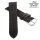 Fluco Easy-Klick Veloursleder Uhrenarmband Modell Oslo-XS mocca 16 mm Handarbeit
