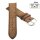 Fluco Easy-Klick Veloursleder Uhrenarmband Modell Oslo-XS cacao 20 mm Handarbeit