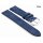Fluco Easy-Klick Veloursleder Uhrenarmband Modell Oslo-XS denim-blau 22 mm Handarbeit