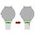Fluco Easy-Klick Veloursleder Uhrenarmband Modell Oslo-XS taupe 22 mm Handarbeit
