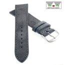 Easy-Klick Veloursleder Uhrenarmband Modell Oslo-XL...