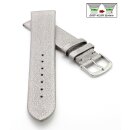 Easy-Klick Design metallic Leder Uhrenarmband Modell Glimmer titanium-grau 12 mm