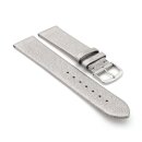 Easy-Klick Design metallic Leder Uhrenarmband Modell Glimmer titanium-grau 12 mm