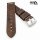 Old Finish Hirsch-Leder Uhrenarmband Modell Dakota-Hirsch mocca 18 mm