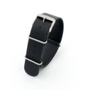 Nato Leder Uhrenarmband Modell United-S schwarz 18 mm...