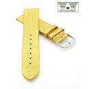 Easy-Klick Design metallic Leder Uhrenarmband Modell Glimmer nugget-gold 12 mm