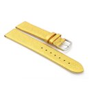 Easy-Klick Design metallic Leder Uhrenarmband Modell Glimmer nugget-gold 20 mm