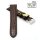 Fluco Easy-Klick Limited-Edition echt Krokodil Uhrenarmband Modell Burma mocca 18 mm