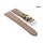 Fluco Easy-Klick Limited-Edition echt Krokodil Uhrenarmband Modell Burma beige-mocca 18 mm