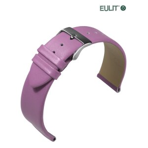 Eulit Kalb-Nappa Uhrenarmband Modell Nappa-Fashion lila 18 mm