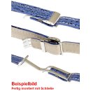 Echt Haifisch XL-Uhrenband ozean-blau 22/18 mm kompatibel mit Breitling Faltschließe