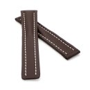 Kalbs-Leder XL-Uhrenband mocca 22/20 mm kompatibel mit...