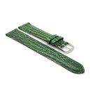 Feines Easy-Klick Eidechsen-Leder Uhrenarmband Modell Davos-71S NL grün 18 mm