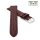 Feines Easy-Klick Eidechsen-Leder Uhrenarmband Modell Davos-71S XL mocca 20 mm