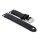 Rindleder Easy-Klick Uhrenarmband Modell Beluga-Pito-NL schwarz 22 mm
