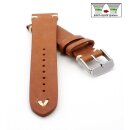 Rindleder Easy-Klick Uhrenarmband Modell Beluga-Pito XL-extralang cognac 22 mm