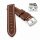 Old Finish Easy-Klick Kalbsleder Uhrenarmband Modell Dakota-Naht mocca 24 mm