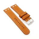 Echt Wasserbüffel Flieger-Uhrenarmband Modell Starbuck-XL cognac 22 mm