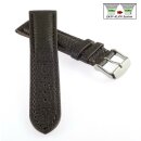 Echt Hirsch-Leder Easy-Klick Uhrenarmband Modell Hirsch-Chrono mocca 20 mm