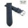 Echt Hirsch-Leder Easy-Klick Uhrenarmband Modell Hirsch-Chrono blau 22 mm