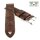 Echt Kamelleder Easy-Klick Vintage Uhrenarmband Modell Karawan mocca-WN 22 mm