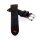 Rindleder Uhrenarmband Modell Beluga-Pito-XL schwarz-rot 24 mm, Coke Farben
