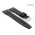 Rios1931 Kalbsleder Uhrenarmband Modell Blizzard schwarz 20 mm, kompatibel IWC