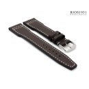 Rios1931 Kalbsleder Uhrenarmband Modell Blizzard mocca 21/18 mm, kompatibel IWC