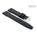 Rios1931 Kalbsleder Uhrenarmband Modell Scirocco schwarz 20 mm, kompatibel IWC