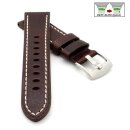 Easy-Klick Soft-Sattelleder Uhrenarmband Modell Texano mocca 20 mm