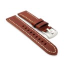 Easy-Klick Soft-Sattelleder Uhrenarmband Modell Texano cognac 22 mm