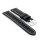 Easy-Klick Soft-Sattelleder Uhrenarmband Modell Texano schwarz 24 mm