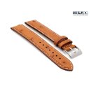 Herzog echt Strauß Uhrenarmband Modell Strauß-NL cognac-WN 19 mm