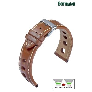 Barington Easy-Klick Rallye Uhrenarmband Modell Racing braun 20 mm