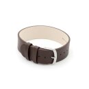 Feinstes Leder Durchzugs-Uhrenarmband Modell Luzern mocca 10 mm 