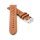 Soft Kalb-Nappa Rallye Uhrenarmband Modell Montreal-Golf-NL cognac 18 mm