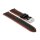 Rallye Kalbsleder Uhrenarmband Modell Drift schwarz-orange 24 mm