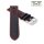 Rallye Easy-Klick Kalbsleder Uhrenarmband Modell Drift schwarz-rot 24 mm