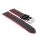 Rallye Easy-Klick Kalbsleder Uhrenarmband Modell Drift schwarz-rot 24 mm