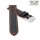 Rallye Easy-Klick Kalbsleder Uhrenarmband Modell Drift schwarz-orange 24 mm