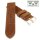 Easy-Klick Veloursleder Uhrenarmband Modell Colorado mocca 24 mm
