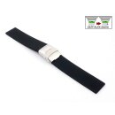 Easy-Klick Silikon Uhrenarmband Modell Rhodos-FS-S schwarz 20 mm, Faltschließe