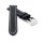 Kalbsleder Flieger Uhrenarmband Modell Belgrad schwarz-WN 18 mm